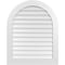 Ekena Millwork Round Top Surface Mount PVC Gable Vent: Non-Functional, w/ 3-1/2"W x 1"P Standard Frame, 32"W x 40"H GVPRT32X4001SN - alternate 1